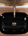Umywalka nablatowa Rea Belinda BLACK GOLD BRUSH