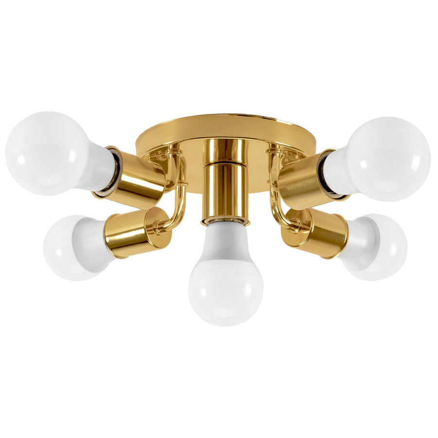 Lampa Sufitowa Reflektor Metalowa APP708-5c Złota