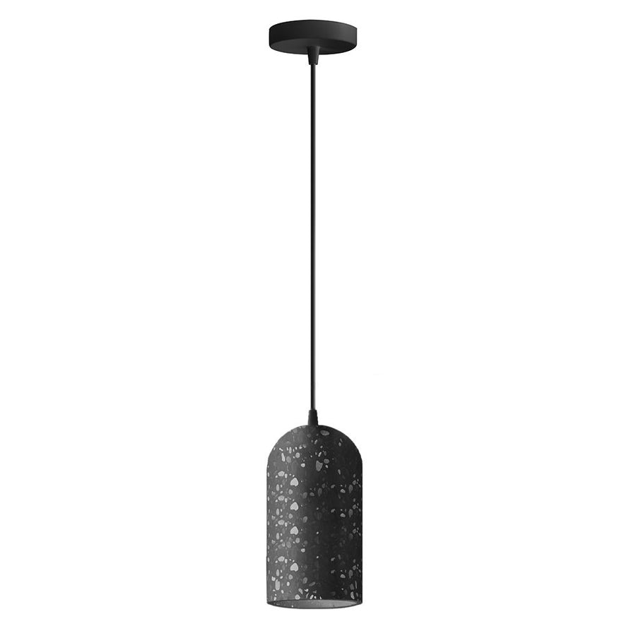 Lampa Wisząca Betonowa APP997-1CP B Czarna