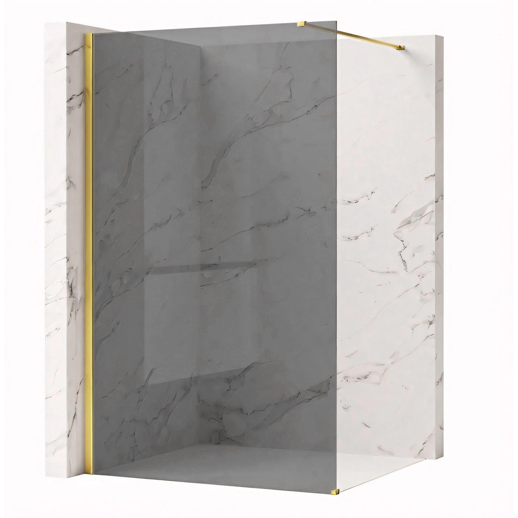 Kabina prysznicowa Walk-In Rea Flexi Grey / Gold 110  1