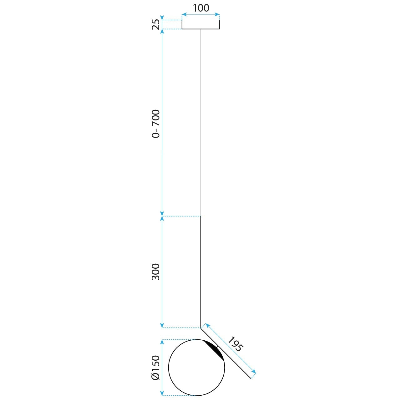 Lampa Sufitowa Wisząca Szklana Kula  G106-1W Złota Biała  12