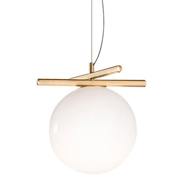 LAMPA WISZĄCA KULA ZŁOTA APP1667-1CP