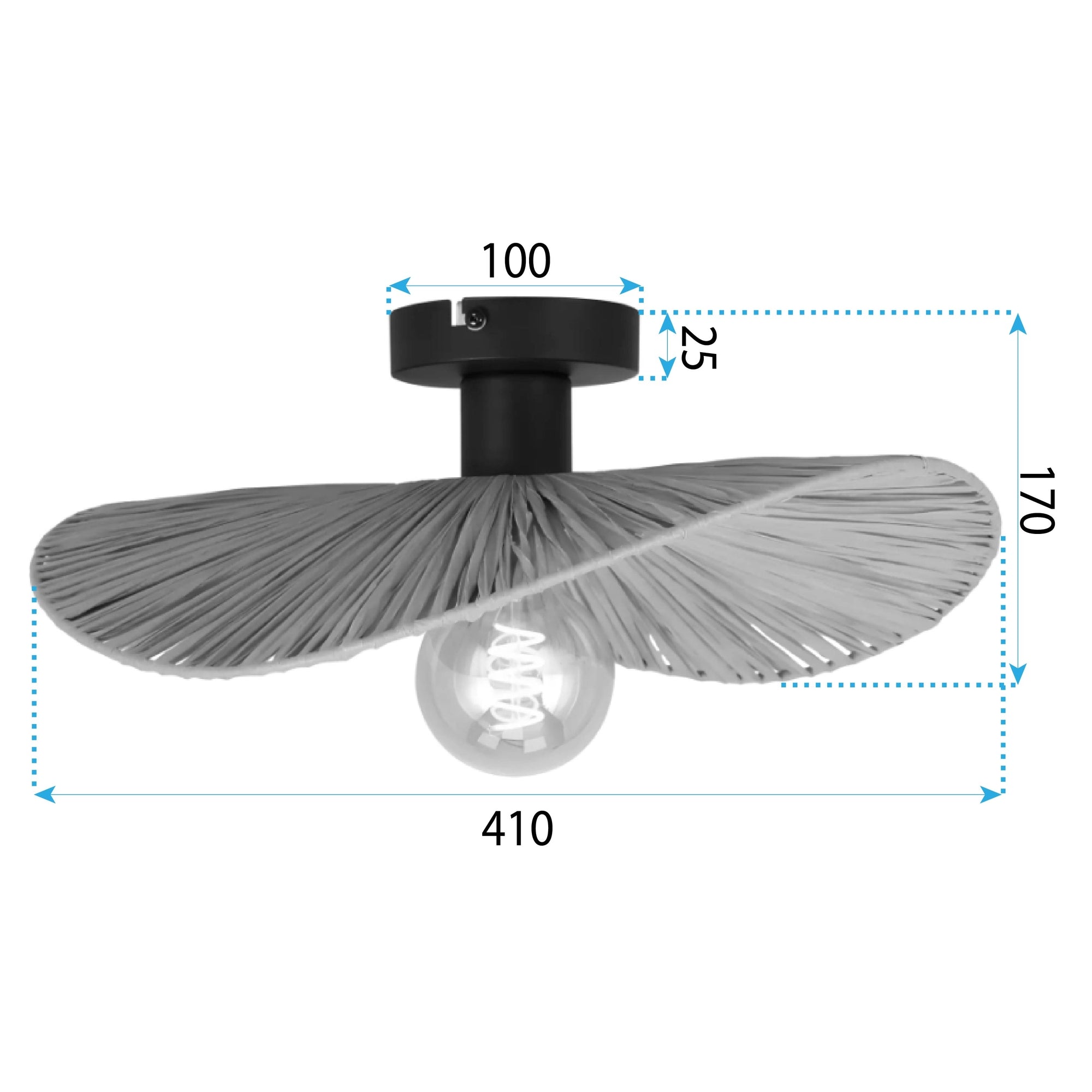 Lampa Sufitowa APP1827-1CP Nature Black  5