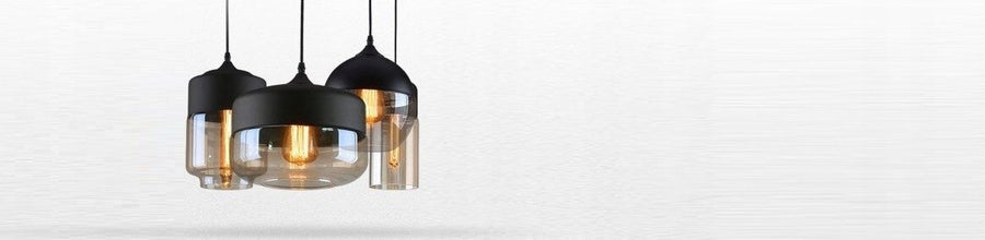 Lampa sufitowa wisząca szklana Zenit D Czarna