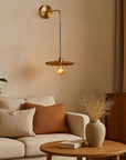 LAMPA ŚCIENNA KINKIET APP1356-1W Stare Złoto 30 cm  3