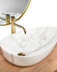 Umywalka nablatowa Rea Greta 65 Bianco Shiny