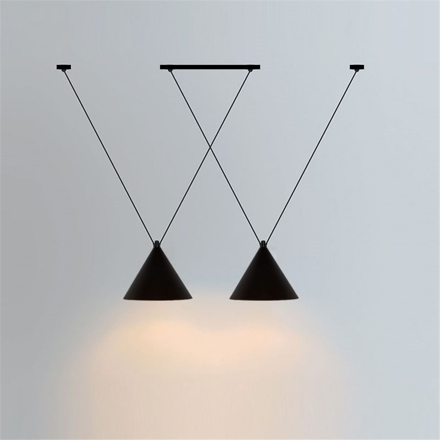 Lampa sufitowa wisząca w stylu loft APP548-2CP Czarna