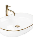 Umywalka nablatowa Rea CLEO 61 Gold Edge