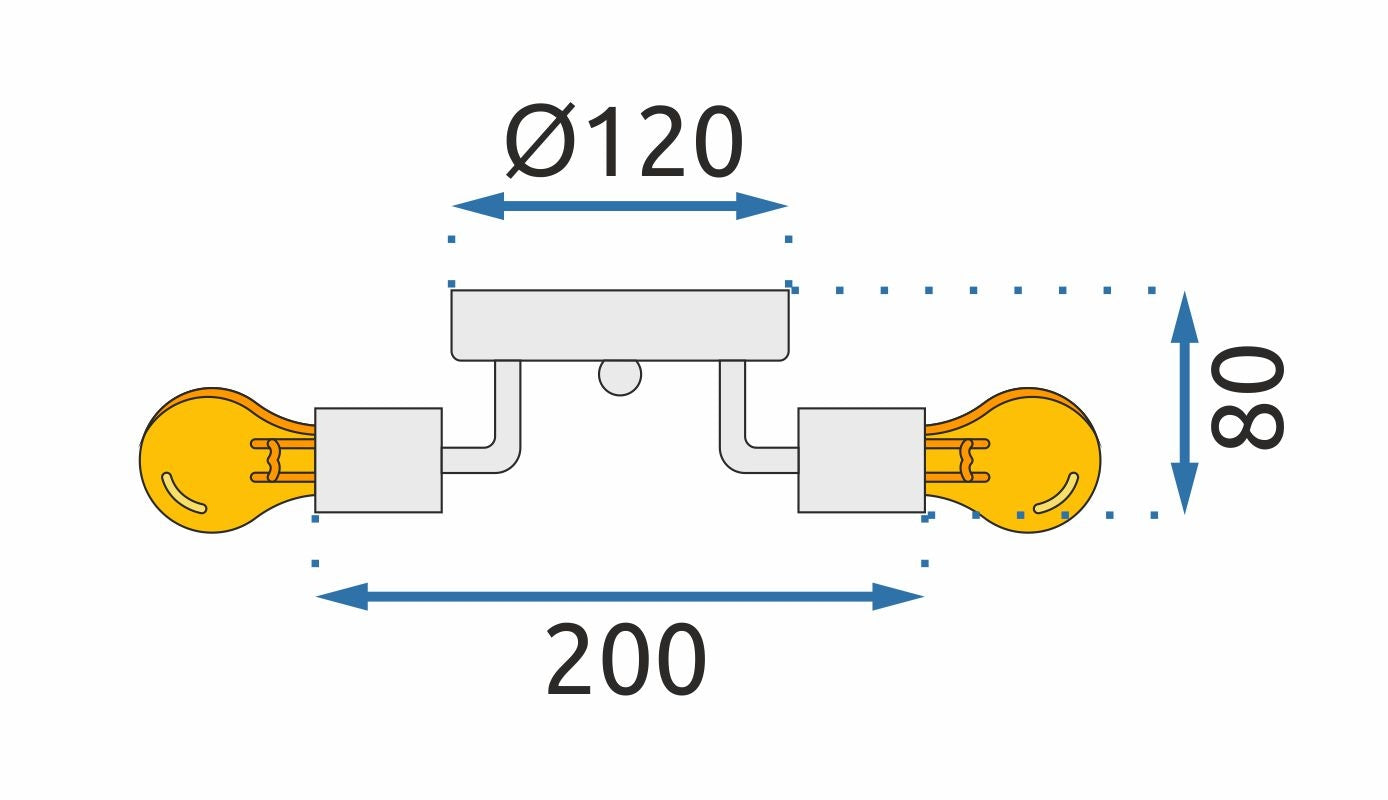 Lampa Sufitowa Potrójna Plafon Metalowa APP704-3C Złota  8