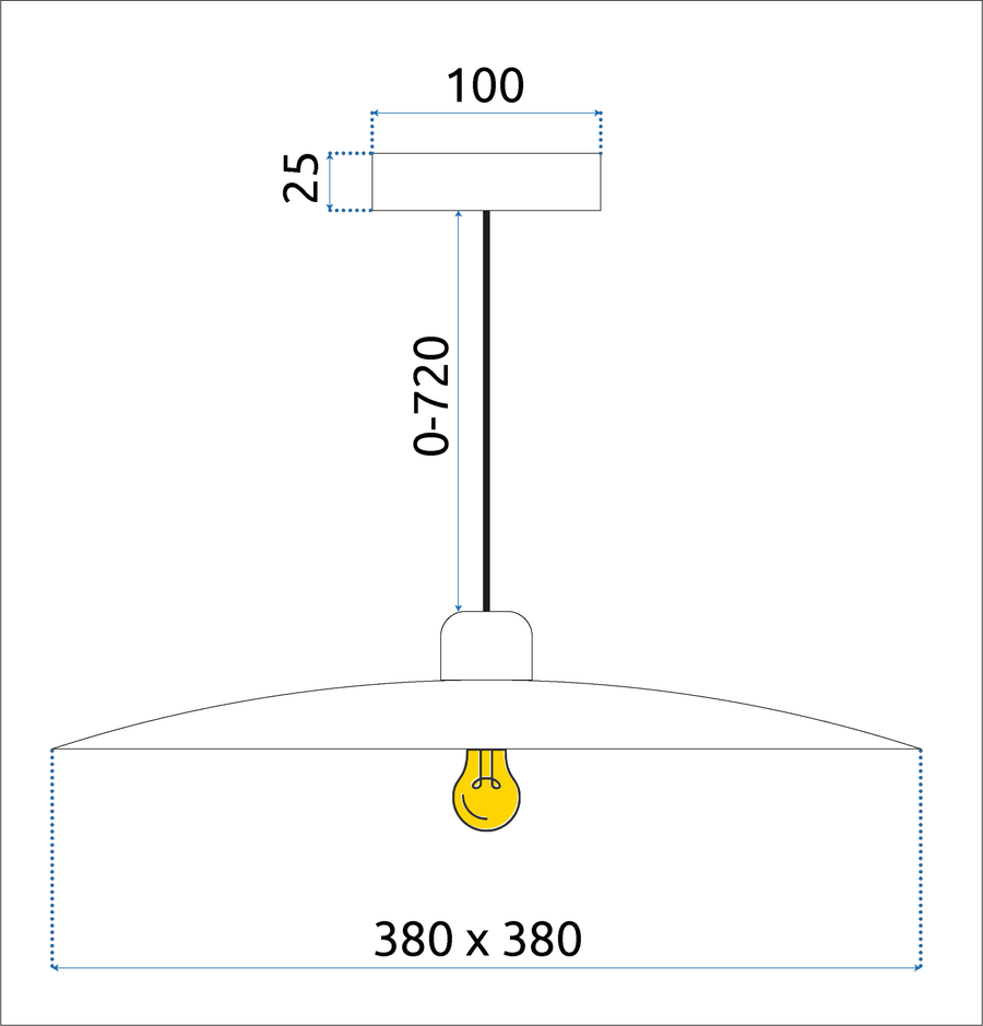 Lampa Wisząca APP1289-1CP Black