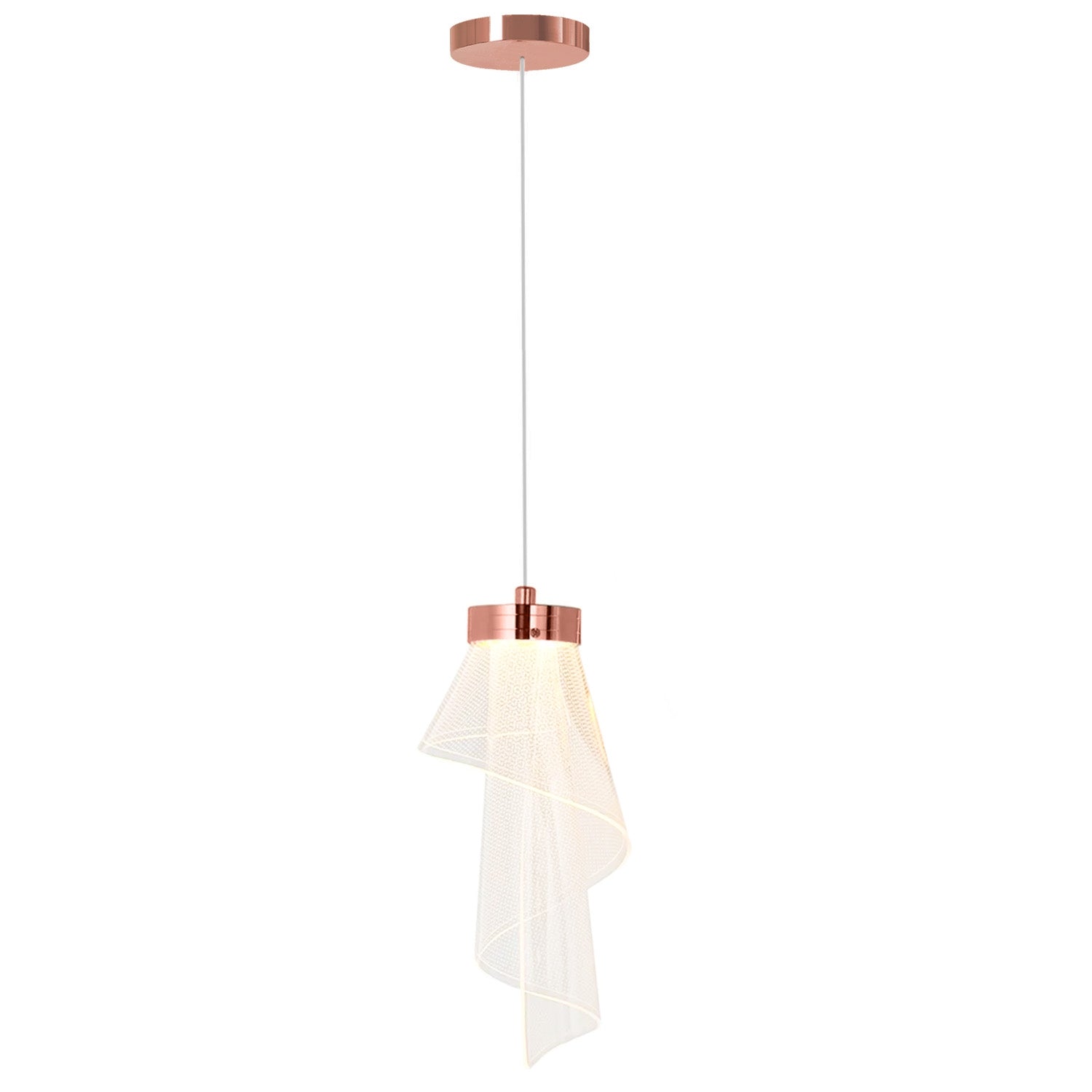 Lampa Sufitowa APP1765-1CP Różowe Złoto  3