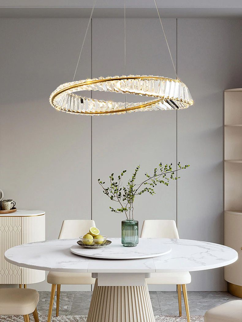 KRYSZTAŁOWA LAMPA SUFITOWA LED APP1064-1CP