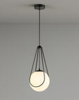 Lampa Sufitowa Wisząca APP1792-1CP 20cm Czarna  2