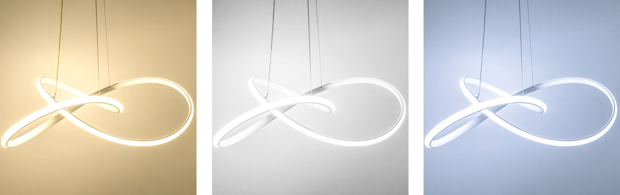 Lampa Sufitowa Wisząca Ring Nowoczesna LED + Pilot APP396-CP Biała