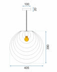 LAMPA SUFITOWA GEOMETRYCZNA APP428-1CP Złota  5