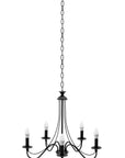 Lampa Sufitowa Wisząca Rustykalna APP647-5CP Czarna