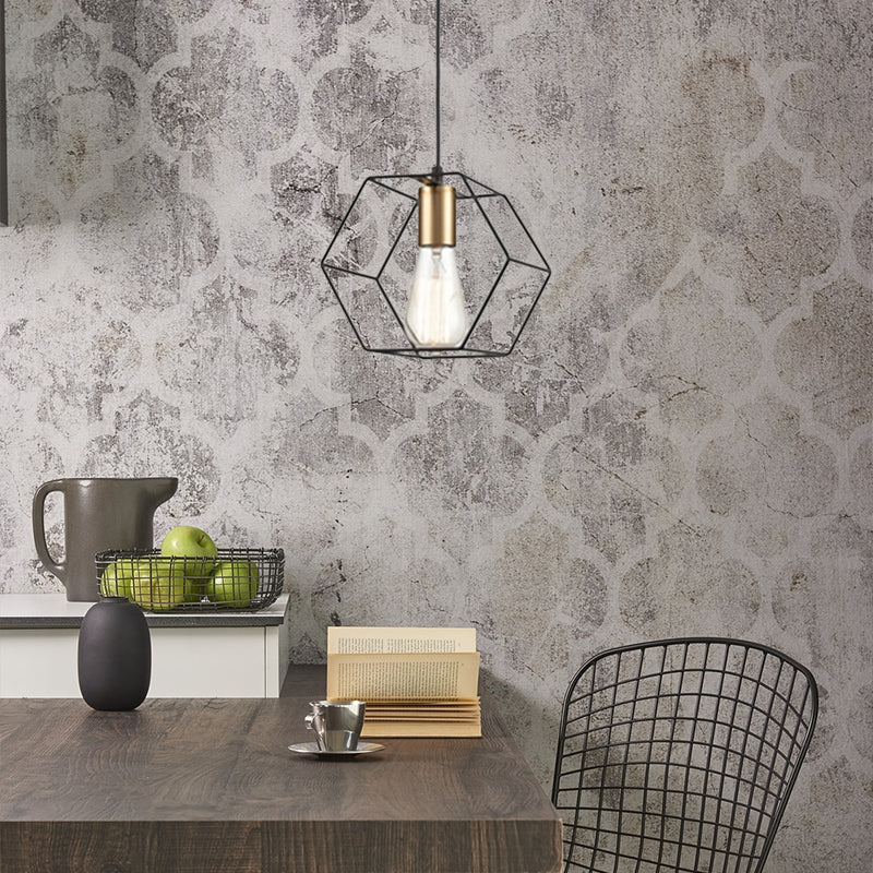 Lampa Wisząca APP1131-1CP Czarno złota  3