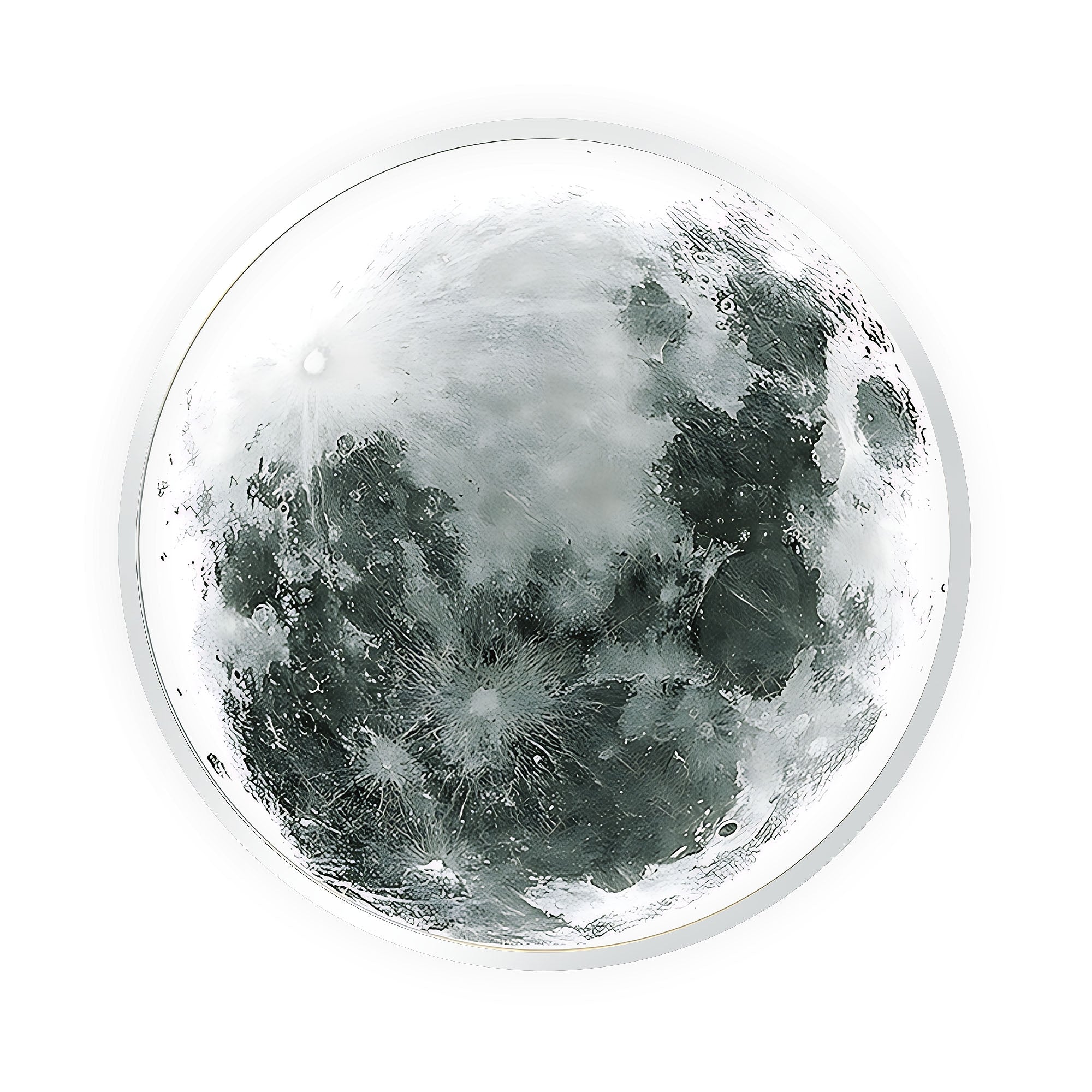 Lampa Sufitowa App1806-cw Moon Plafon Led Biała  1