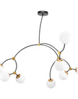 Lampa Wisząca Sufitowa Czarny Mat APP1673-8CP  3