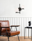 LAMPA ŚCIENNA KINKIET APP1170-2W  Czarny