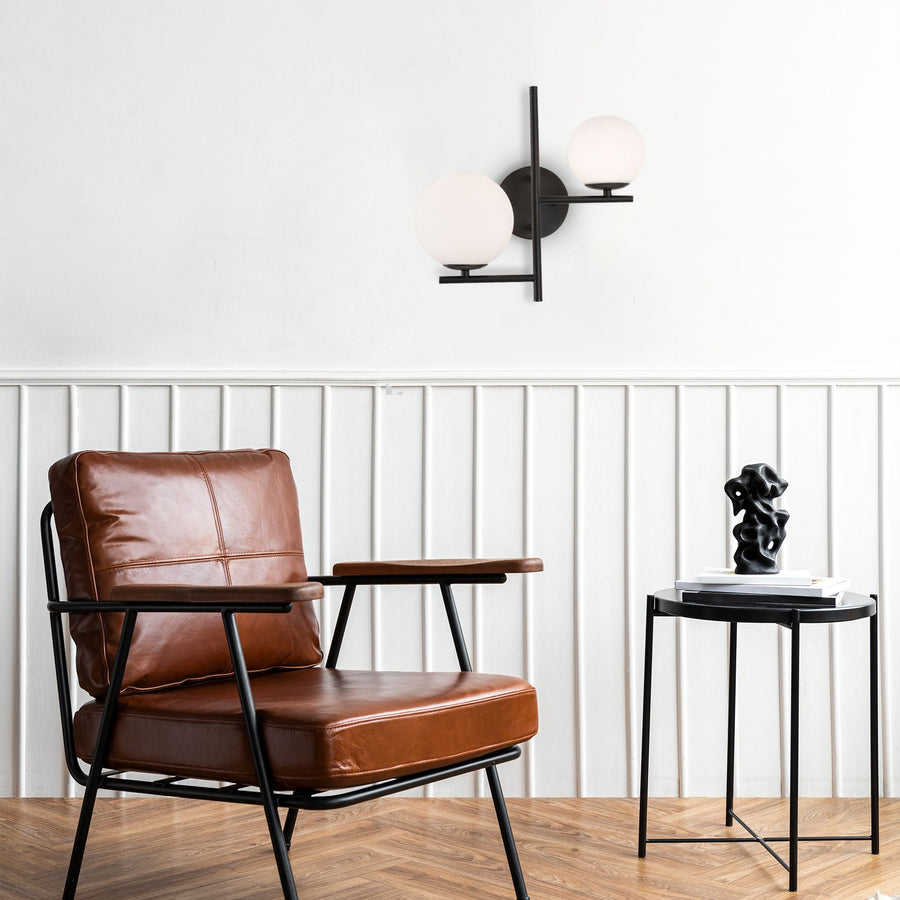 LAMPA ŚCIENNA KINKIET APP1170-2W  Czarny