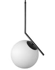 Lampa Sufitowa Wisząca Szklana Kula  G107-1W Czarna Biała  8