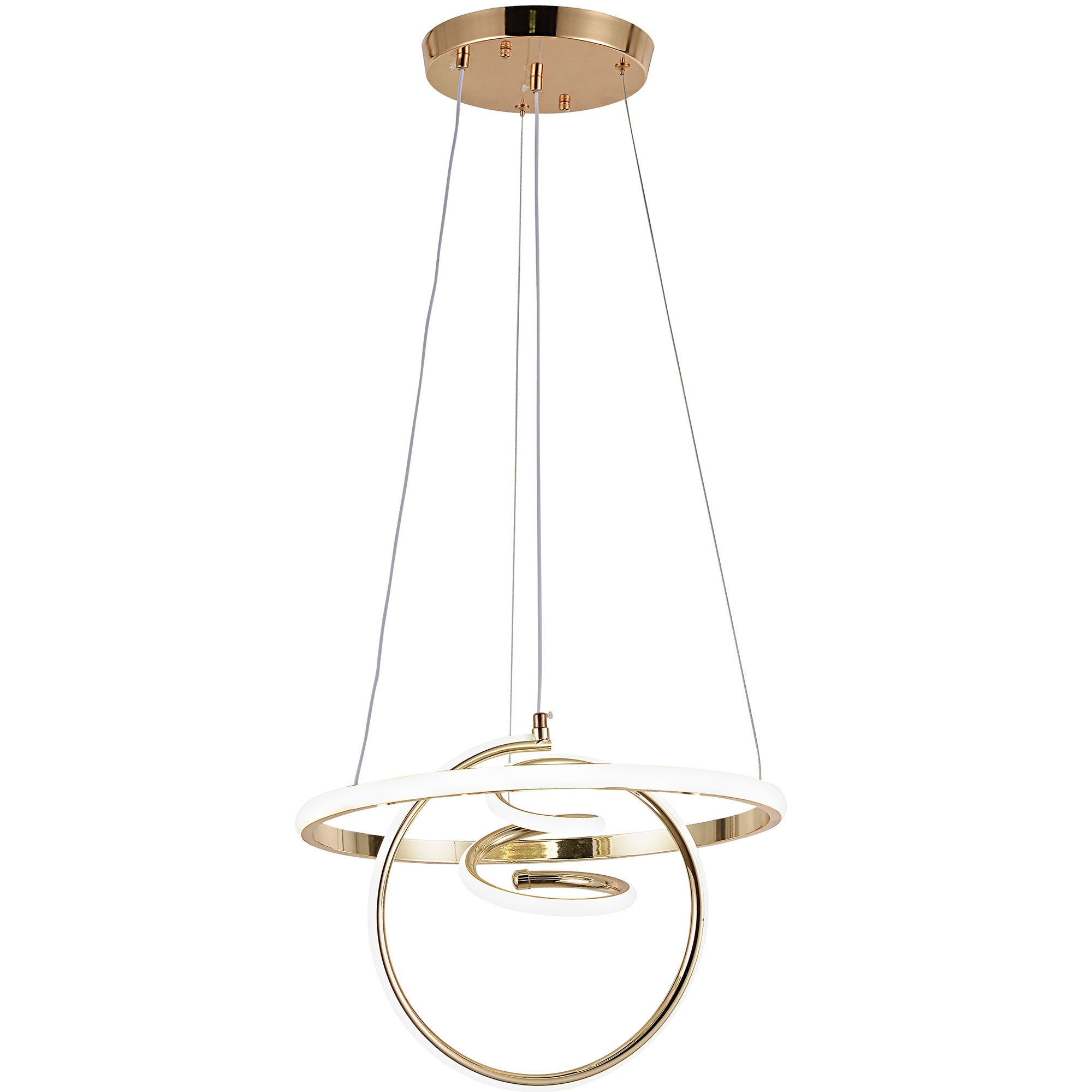 Lampa Wisząca Led G066-cp Złota  1