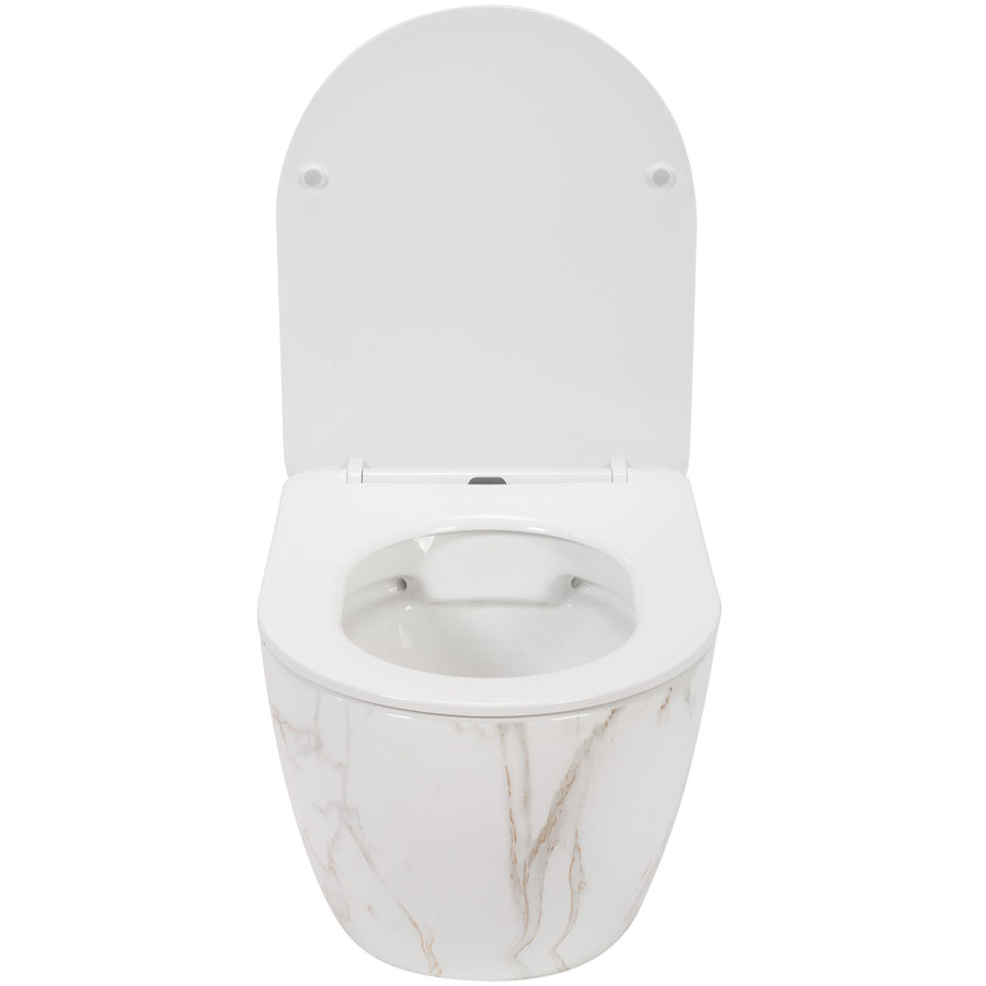 Misa WC podwieszana Carlos Rimless Flat Aiax Shiny