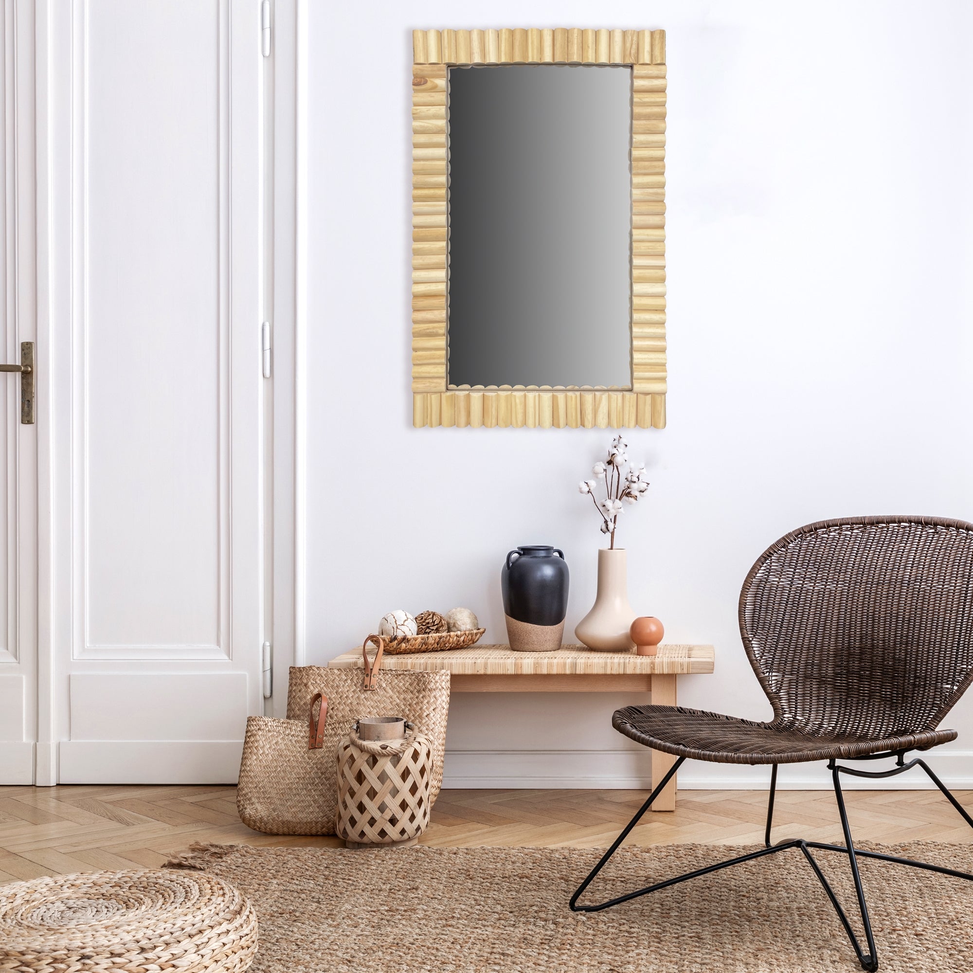 Lustro Ścienne Boho 55cm Klna-mr03  2