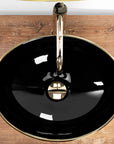 Umywalka nablatowa Rea Sofia in Black Gold