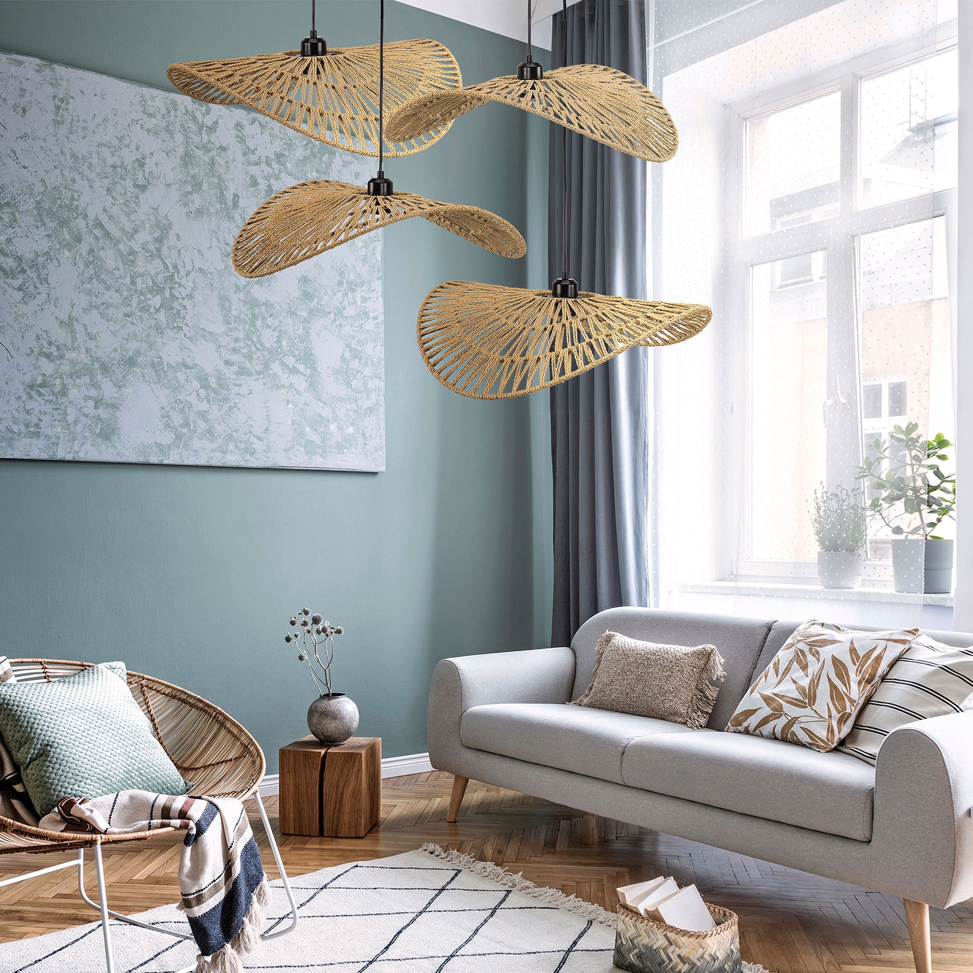 Lampa Sufitowa Wisząca Boho APP1739-1CP 50cm  7