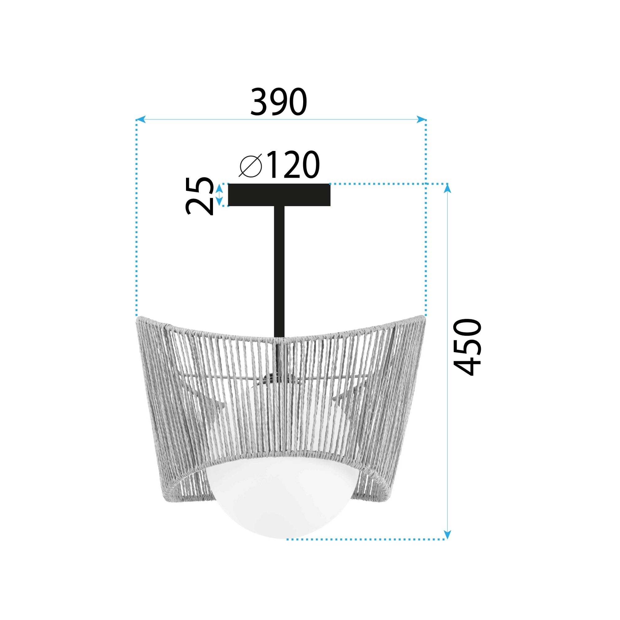 Lampa Sufitowa Boho APP1589-1CP  8