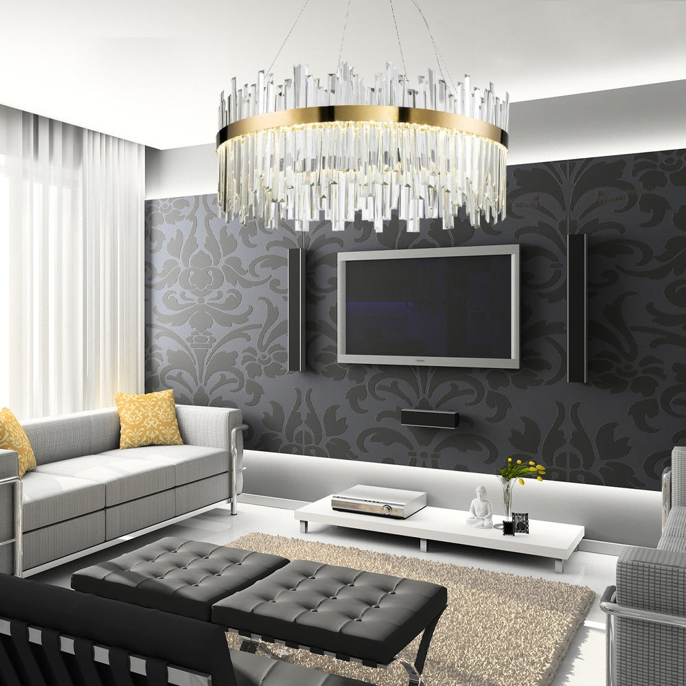 Lampa Sufitowa Kryształowa App1515-cp60 Złota  8