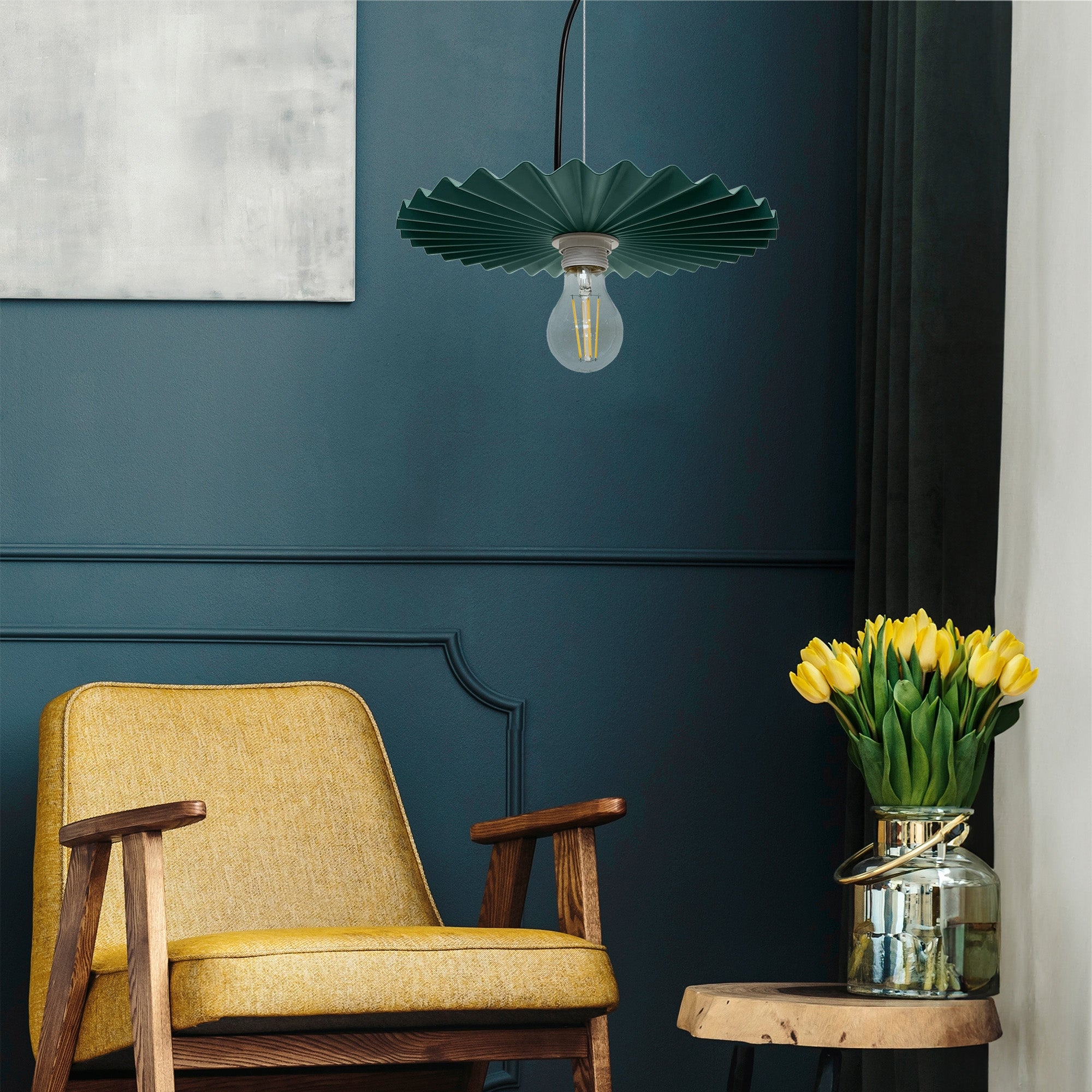 LAMPA SUFITOWA WISZĄCA APP1455-1CP Zielony  7