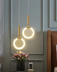 Lampa Wisząca Led Lhj058-cp1 Złota Szczotkowana  2