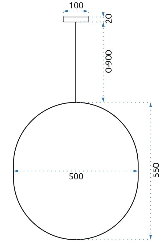Lampa Sufitowa Wisząca APP967-1CP Czarna  8