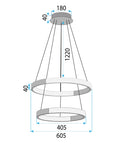 Lampa Sufitowa Wisząca Kryształowa Led Lhj044-cp2 Złota  5