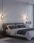 Lampa wisząca szklana APP564-1CP CHROM  7