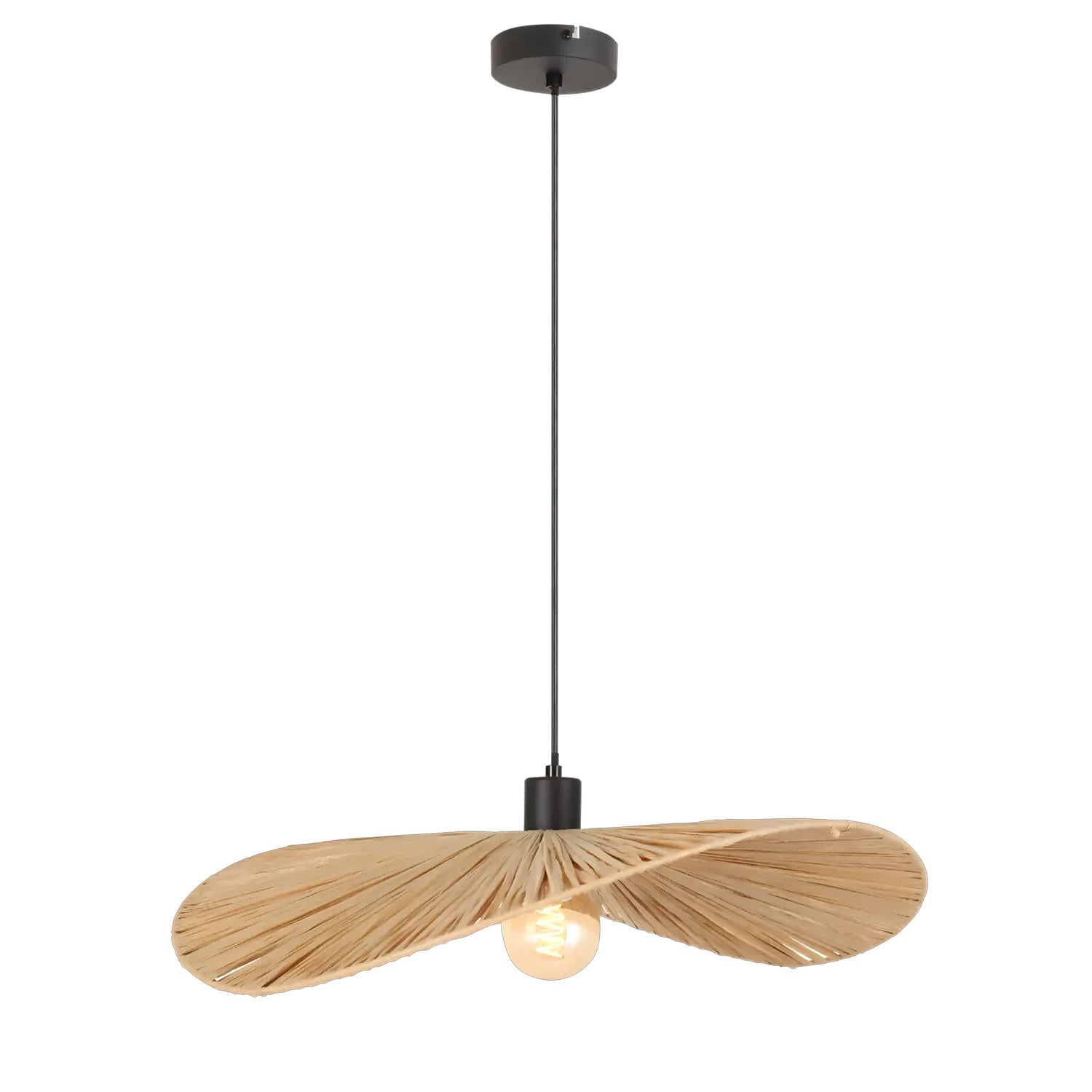 Lampa Sufitowa Wisząca APP1826-1CP Nature Black  1