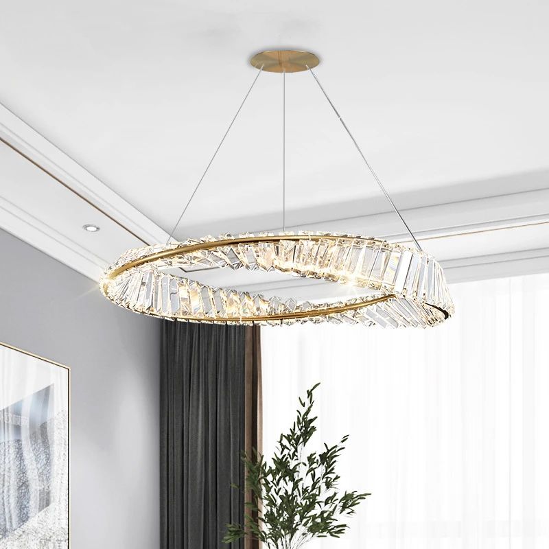 KRYSZTAŁOWA LAMPA SUFITOWA LED APP1201-CP