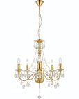 Lampa Sufitowa Wisząca Ebt015-5cp Złota  8