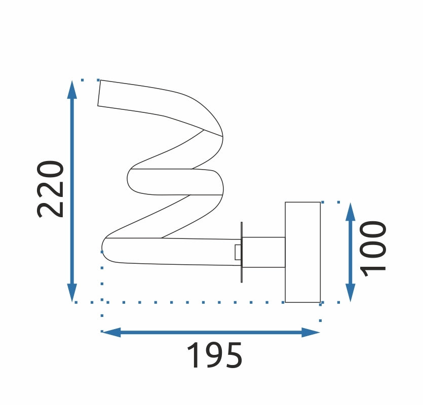 LAMPA ŚCIENNA KINKIET LED APP1052-W Czarny MAT  7