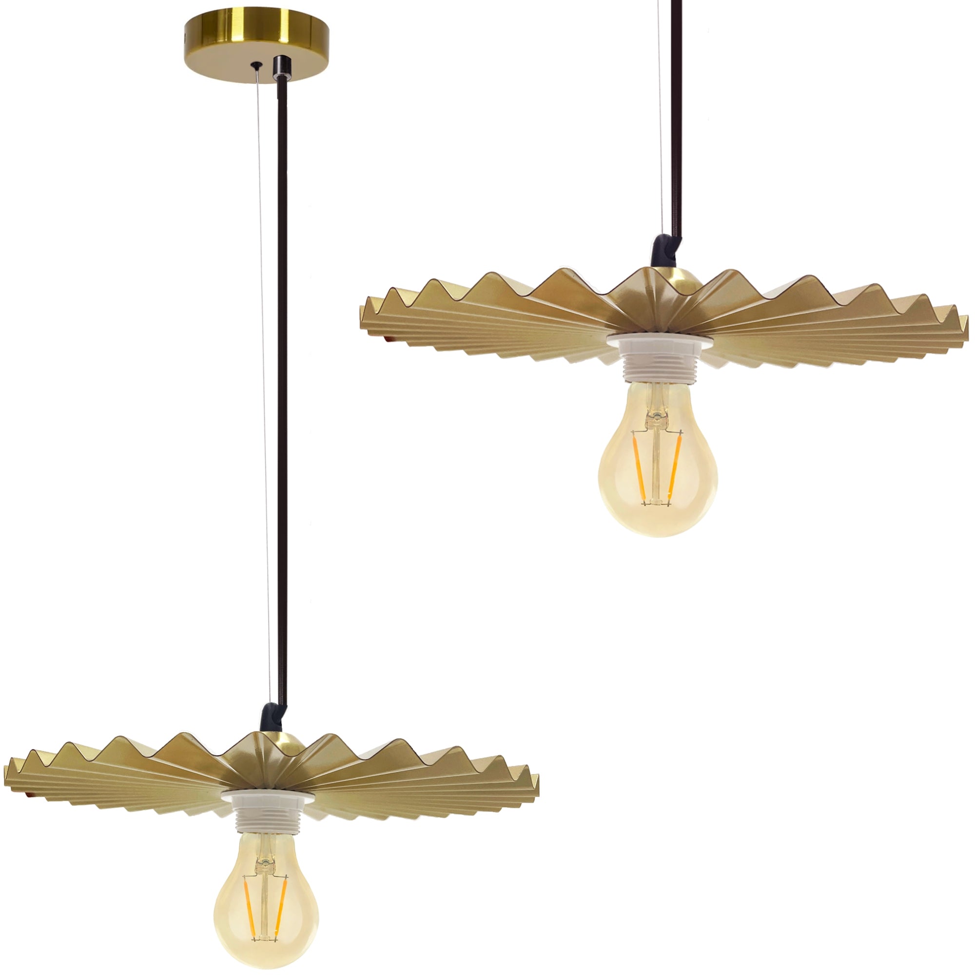 Lampa Sufitowa Wisząca APP1454-1CP Old Gold  1