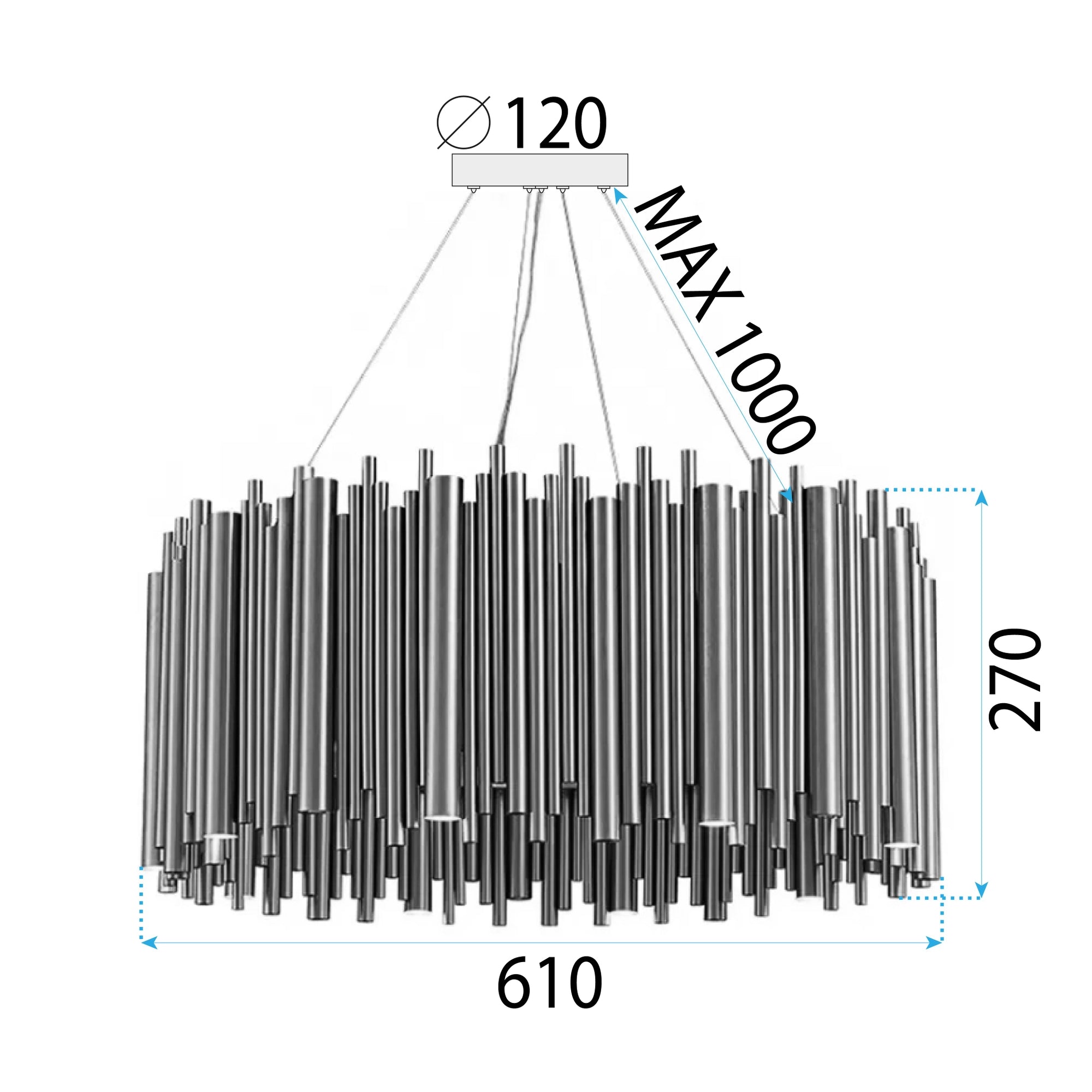 Lampa sufitowa złota APP1560-12CP  7