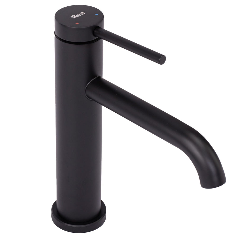Bateria umywalkowa CLIF CZARNY MAT BLACK MAT NISKA