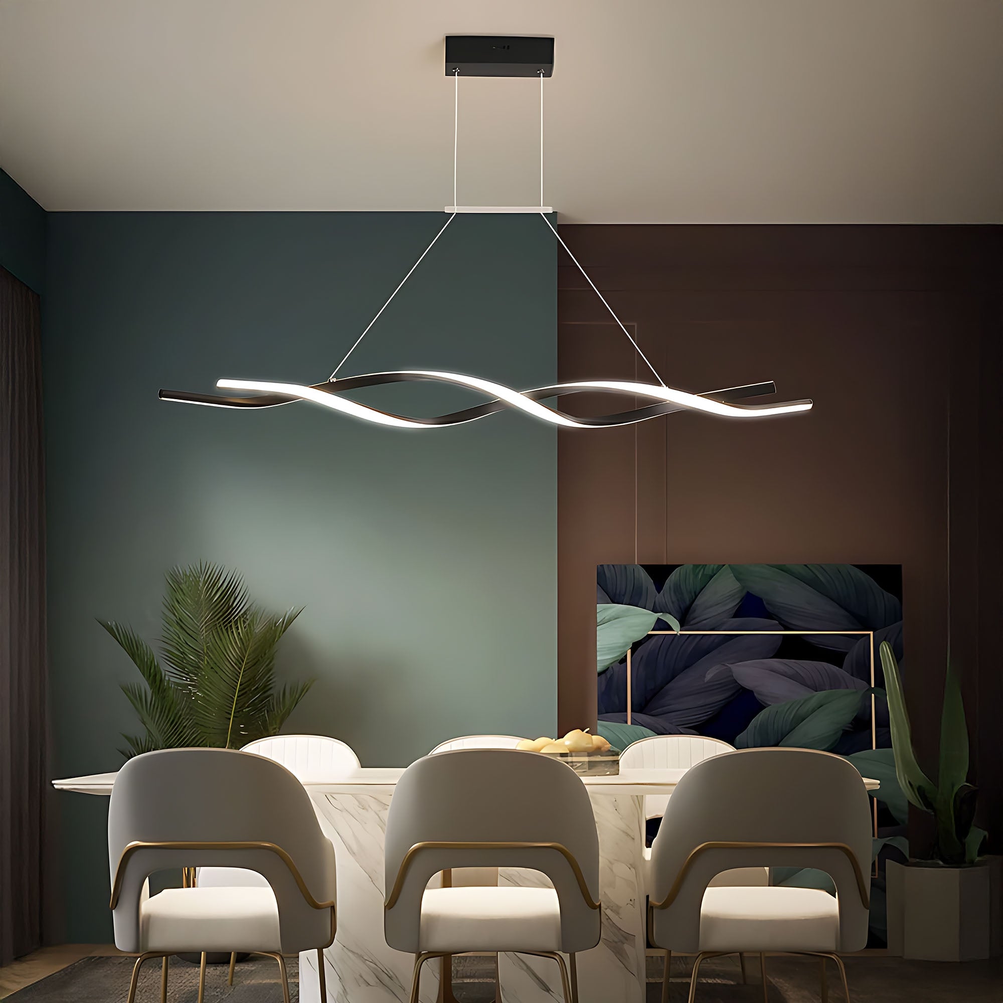 Lampa Sufitowa Wisząca Led Lhj020-cp Czarna  10