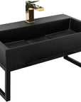 UMYWALKA KONGLOMERATOWA NABLATOWA GOYA BLACK MAT 70CM + STELAŻ