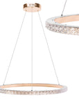 Lampa Wisząca Led Ms009-cp Jasne Różowe Złoto 59cm  1
