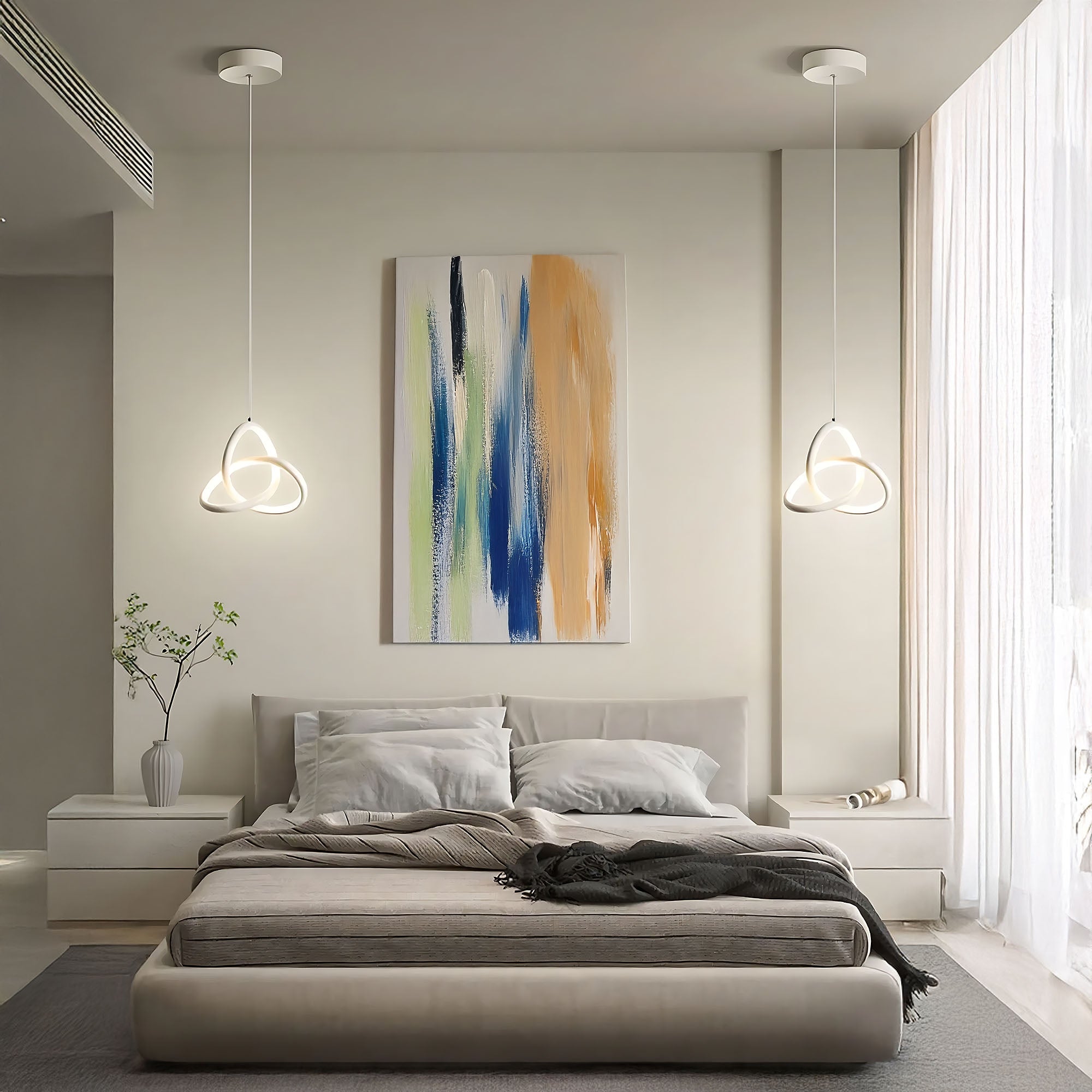 Lampa Sufitowa Wisząca Led App1783-cp Biała  2
