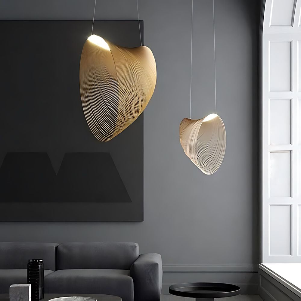 Lampa Led Wisząca Lhj055-1cp Drewno  6